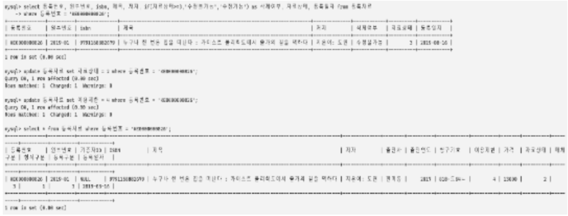 구입도서 등록자료 수정