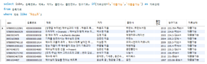 회원이 도서 검색대에서 도서 조회