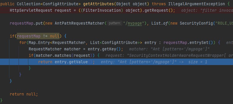 조건문이 정상적으로 작동함