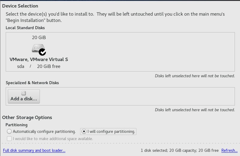 파티션 나누기 전 수동으로 설정