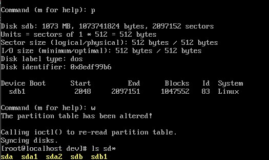 파티션 정보 확인 후 저장