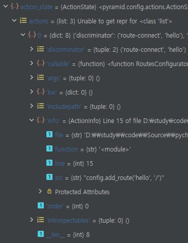 hello 라우터 이름에 / 경로가 잘 매핑되어 있음